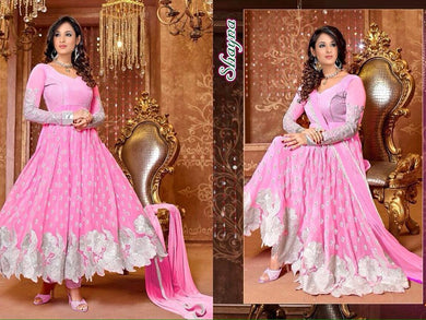 Sangeeta Saree Pink Colour Anarkali Suit Order Online