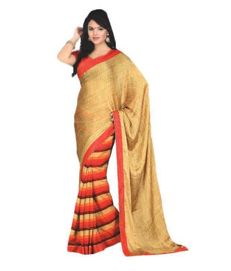 Sangeeta Saree Satin Fabrics Half Half saree