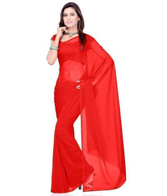 Black Georgette Buti Saree With Blouse Piece NEW