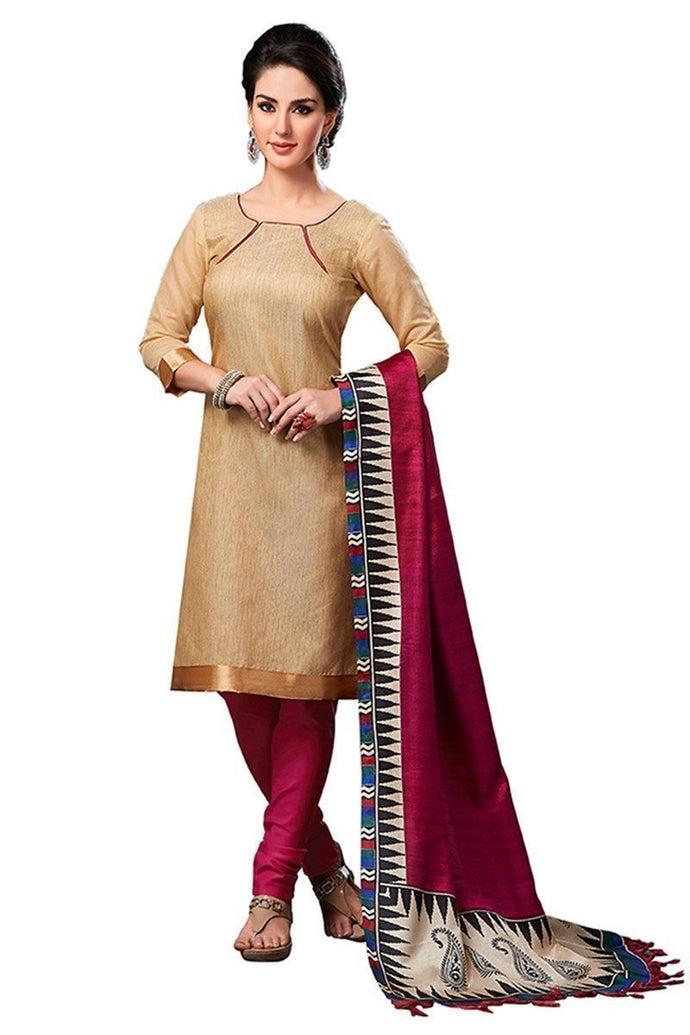 Ethnic Basket Glorius Cream Designer Unstitched Dress Material EBSK134013007