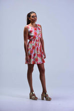 Load image into Gallery viewer, Off White Floral Print Skater Dress