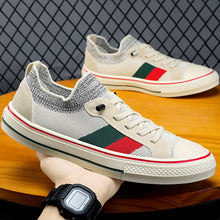 Load image into Gallery viewer, Espadrilles Men Casual Shoes Breathable Lace up Sneakers Male Canvas Shoes Summer Classic Men Boat Shoes Loafers for Men Cheap