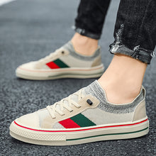 Load image into Gallery viewer, Espadrilles Men Casual Shoes Breathable Lace up Sneakers Male Canvas Shoes Summer Classic Men Boat Shoes Loafers for Men Cheap